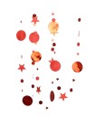 Гирлянда Звезды/Круги  400 см цвет красный HS-62-7, 62-8