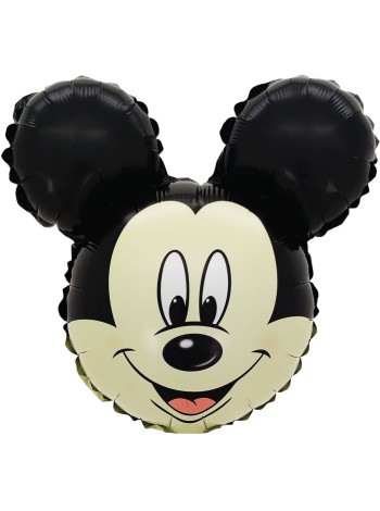 Фольга шар фигура мини Микки Маус 15"/38 см клапаном Китай 5 шт в упак