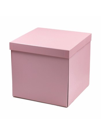 Коробка складная 24 х24 х23 см цвет розовый HS-21-2