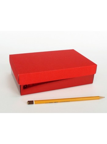 Коробка складная 20 х13 х5,5 см цвет красный  2 части HS-19-19