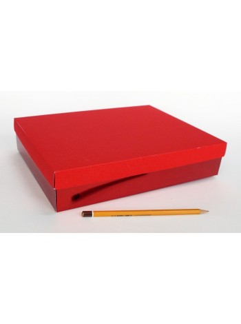 Коробка складная 29 х22,5 х6 см цвет красный  HS-19-22