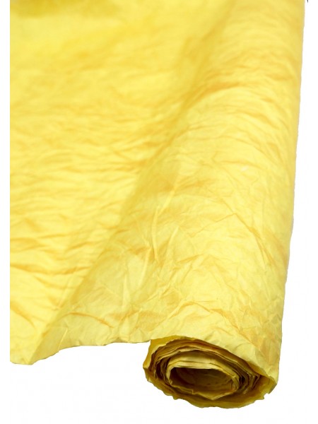 Бумага эколюкс 70 см х5 м желтый с золотом