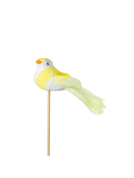 Птичка на вставке 4 х11 х Н50 см цвет желтый арт 90112088