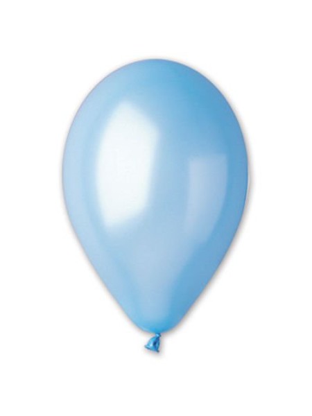 И10"/35 металлик светло-голубой - шар воздушный