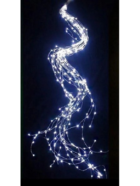 Электрогирлянда Конский хвост 180 см 10 нитей 200 лампочек цвет холодный белый  HS-19-1