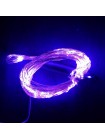 Электрогирлянда Конский хвост 180 см 10 нитей 200 лампочек цвет сине-белый  HS-19-1