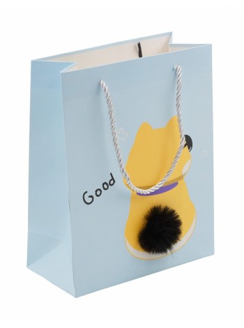 Пакет ламинированный 19,5 х24,5 х9,5 см Хвостики объемные микс  HS-45-9