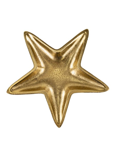 Поднос Звезда 19 х 18,5 см металл цвет золото