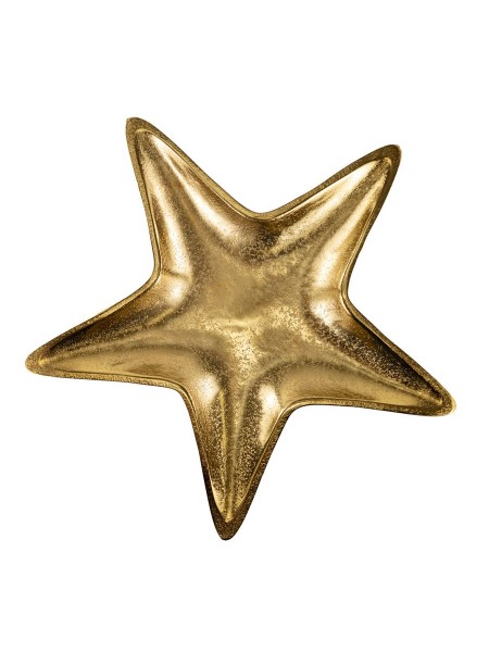 Поднос Звезда 28 х 27,5 см металл цвет золото