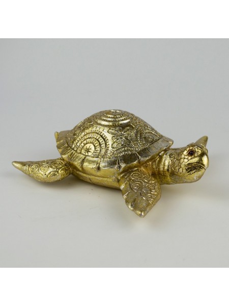 Черепаха 20 х 18 х 7 см полирезин цвет золото