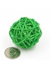 Набор шаров ротанг 5 см 10 шт цвет зеленый