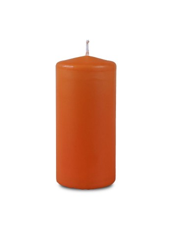 Свеча пеньковая 6 х12,5 см цвет оранжевый