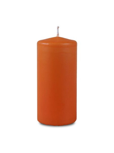 Свеча пеньковая 6 х12,5 см цвет оранжевый
