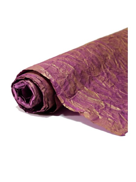 Бумага эколюкс 12/00-65 royal 70 см х 5 м цвет фиолетовый с золотом