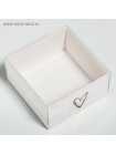 Коробка кондитерская 12 х6 х11.5 см с PVC крышкой LOVE для десертов