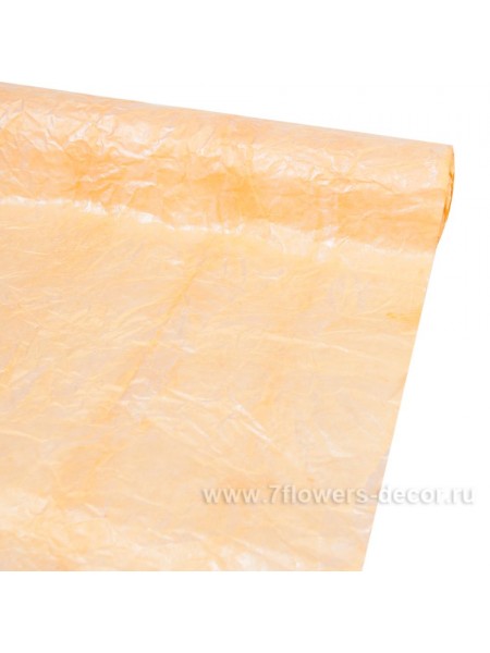 Бумага эколюкс 70-75 см х5 м с серебром цвет оранжевый арт ЕР-11S