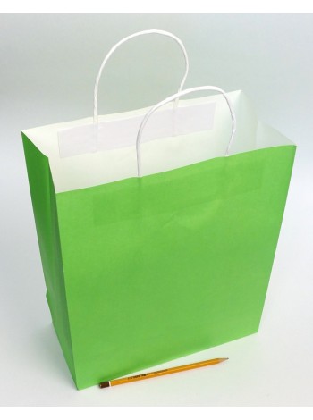 Пакет крафт 26 х32 х12 см цвет зеленый