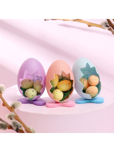 Пасхальная набор для декора Яйца цветные 4 х11,5 х6,5 см