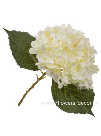 Гортензия 52 см цветок искусственный цвет белый