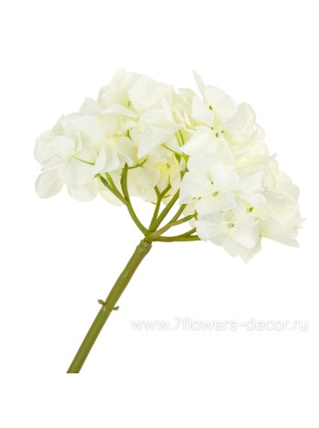 Гортензия 52 см цветок искусственный цвет белый