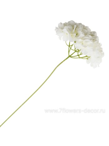 Гортензия 78 см цветок искусственный цвет белый