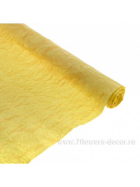 Бумага эколюкс 70-75 см х5 м с золотом цвет светло-желтый RP/G15