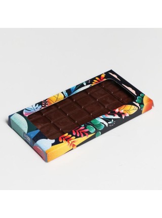 Коробка для шоколада 17,3 х8,6 х1,5 см с окном Present под плитку