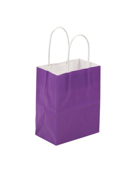 Пакет крафт 13 х16,5 х8 см цвет фиолетовый HS-45-1
