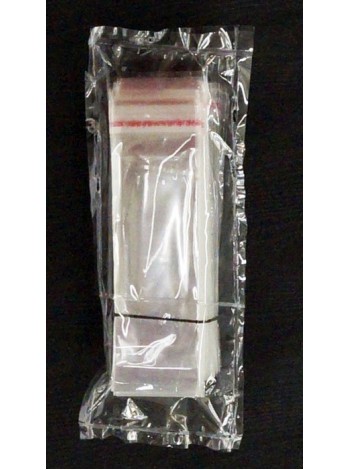 Пакет прозрачный 3 х8 (+2) см со скотчем 1/ 200 шт HS-66-9