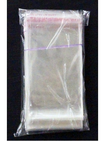 Пакет прозрачный 5 х8 (+2) см со скотчем 1/200 шт HS-66-17