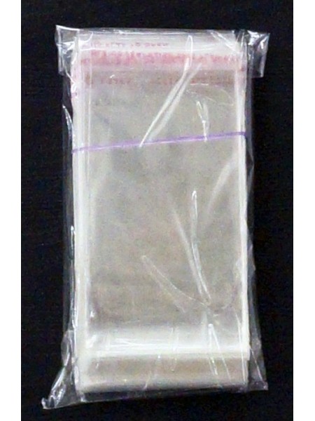 Пакет прозрачный 5 х8 (+2) см со скотчем 1/200 шт HS-66-17