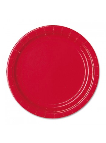 Тарелка бумага Apple Red набор  8 шт 17 см