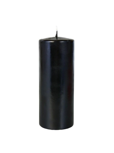 Свеча пеньковая 7 х17 см цвет черный