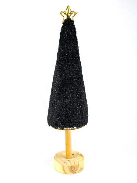 Елочка сувенир 11,5 х 52 см цвет черный 84696
