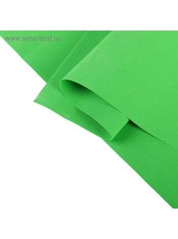 Фоамиран 0,8-1 мм 60 х70 см цвет Зеленый лайм цена за 1 шт Иран
