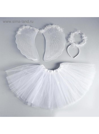 Набор Ангел 3 предмета крылья, юбка,ободок