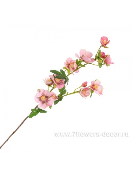 Ветка искусственная Анисодонтея 48см цвет розовый