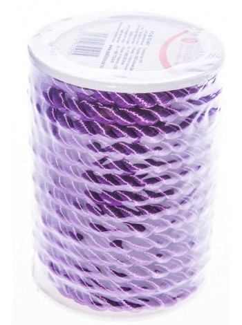 Шнур декоративный 6 мм х 10 м цвет Фиолетовый РС 6-10-467