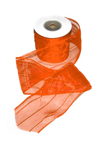 Лента тканная 8 см х15 м 260/35 матерчатая strip цвет оранжевый
