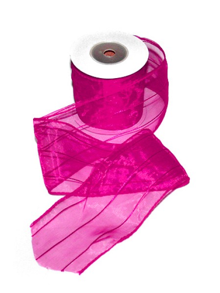 Лента тканная 8 см х15 м 260/60 матерчатая strip цвет ярко-розовый