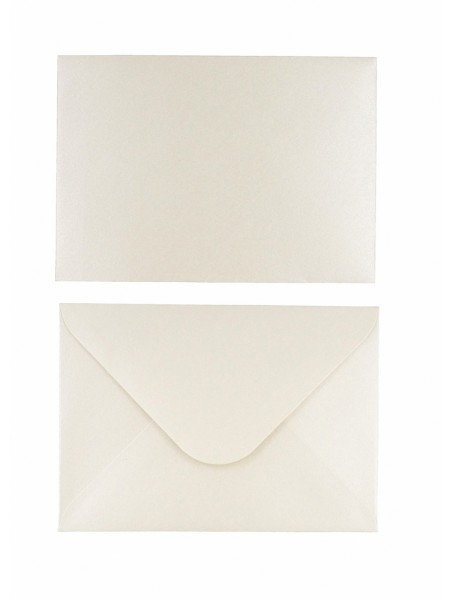 Конверт 15 х10,7 см дизайнерская бумага цвет слоновая кость 1/50  HS-46-2