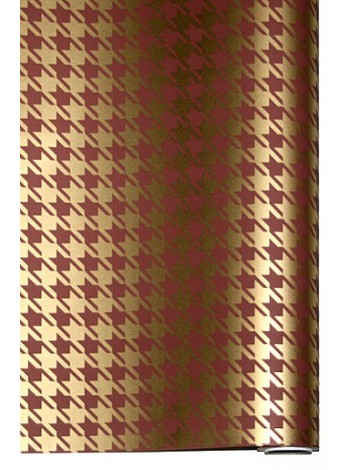 Бумага капелла 100 см х10 м Гусиные лапки на коричневом 41/652-15