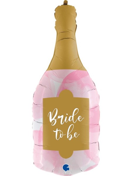 Фольга шар бутылка Свадебное шампанское 36"/91 см 1 шт цвет розовый
