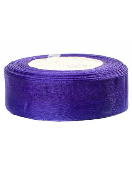 Лента органза 2,5 см х23 м цвет фиолетовый NOR-25-25-470