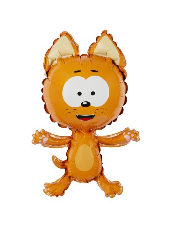 Фольга шар фигура Котенок Котэ 17"/43 см мини-фигура с клапаном упак 5 шт