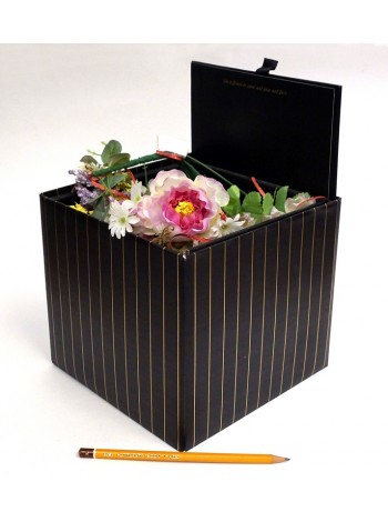 Коробка для цветов 19,5 х19,5 х19,5 см складная