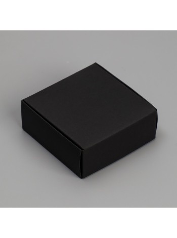 Коробка складная 7,5 х7,5 х3 см черная под бижутерию