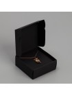 Коробка складная 7,5 х7,5 х3 см черная под бижутерию