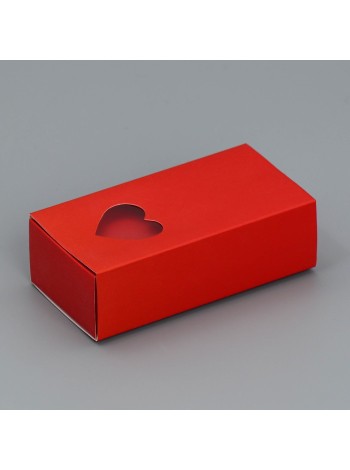 Коробка складная 10 х5 х3 см красная под бижутерию