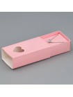 Коробка складная 10 х5 х3 см розовая под бижутерию